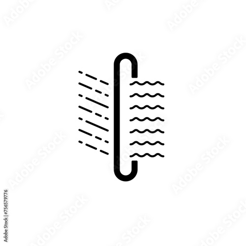 air filter concept line icon. Simple element illustration. air filter concept outline symbol design.