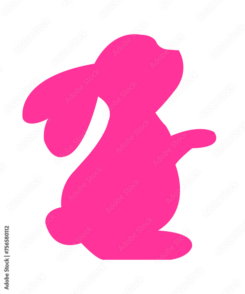 Easter bunny clip art design on plain white transparent isolated background for card, shirt, hoodie, sweatshirt, apparel, tag, mug, icon, poster or badge Easter bunny clip art design on plain white transparent isolated background for card, shirt, hoodie, sweatshirt, apparel, tag, mug, icon, poster or badge