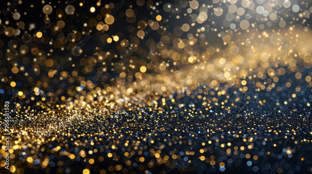 Obraz premium Lay Flat Gold Glitter Background