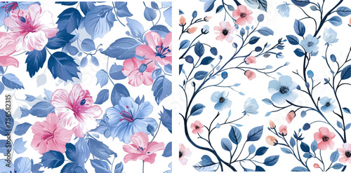 Flowers pattern for wrappers, wallpapers, postcards