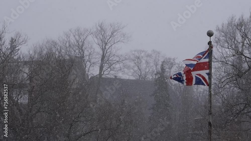 Union Jack in a Snow Storm