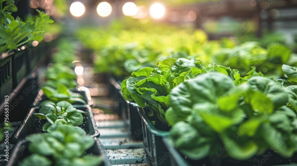 vertical farming and hydroponics, where startups are using technology to grow crops in controlled environments - obrazy, fototapety, plakaty 