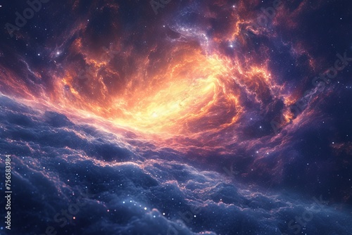 Celestial Journey Through the Infinite Cosmos © Louis Deconinck