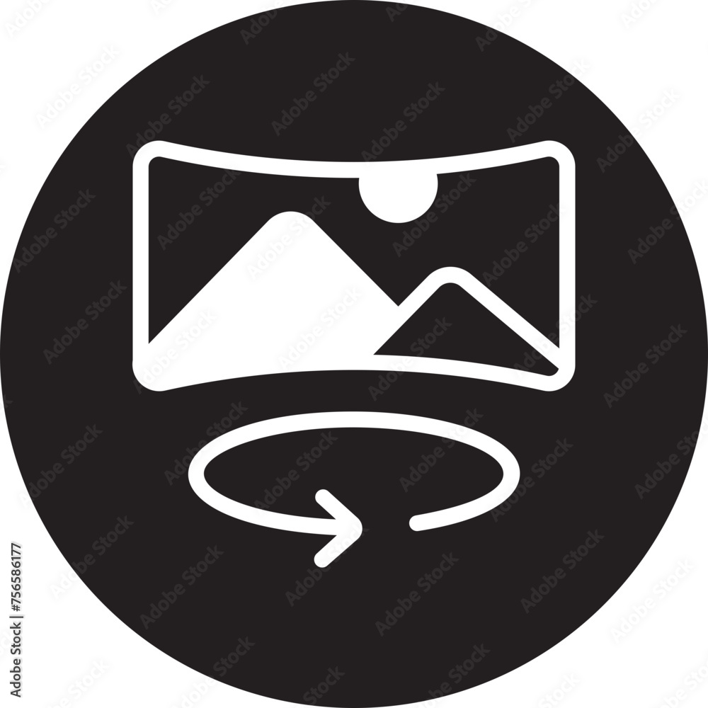 panoramic view glyph icon panoramic view glyph icon