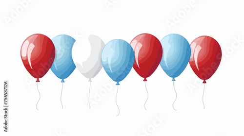 Balloons icon  flat vector isolated on white background