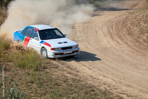 Rally Car in a Turn and a Cloud of Dust 21