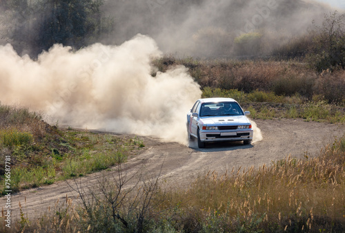 Rally Car in a Turn and a Cloud of Dust 24