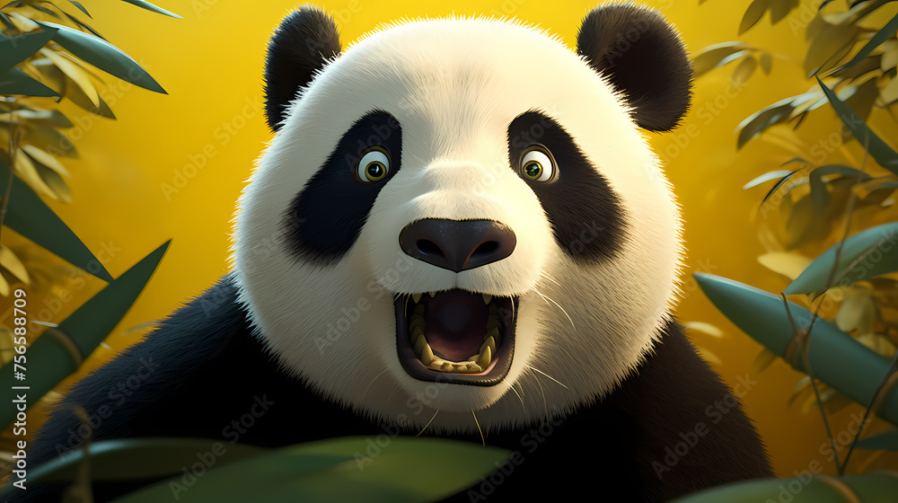 Panda macro photography Panda macro photography