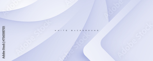 Abstract modern wavy white background smooth color decorative shape design.