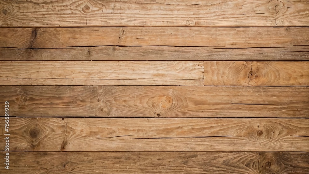 Fototapeta premium brown wooden table top view