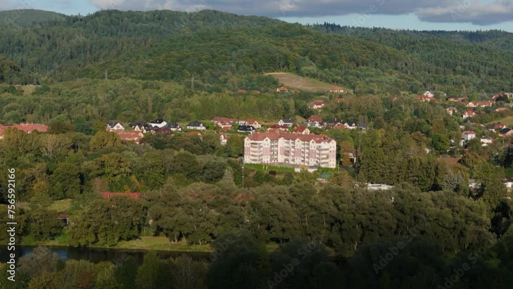 Beautiful Landscape Mountains Bieszczady Sanok Aerial View Poland Beautiful Landscape Mountains Bieszczady Sanok Aerial View Poland
