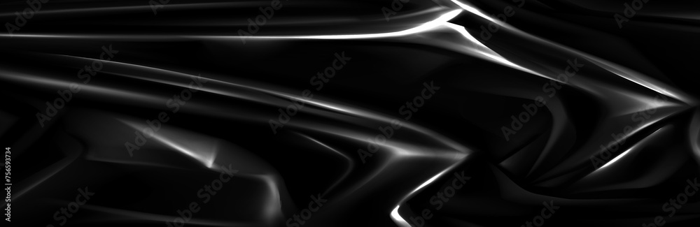 Black Crumpled Plastic Bag Black Crumpled Plastic Bag