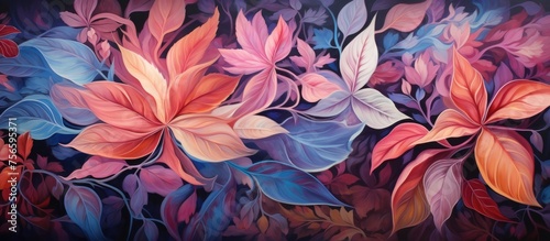 Floral Art Leaves Background