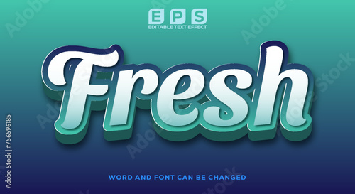 FRESH 3d text effect