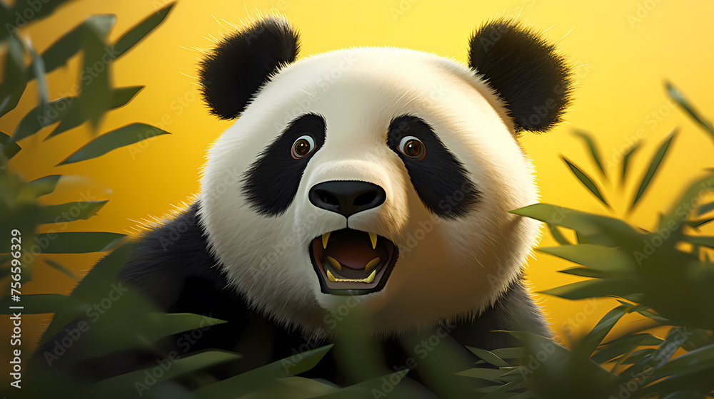 3D cute panda photos 3D cute panda photos