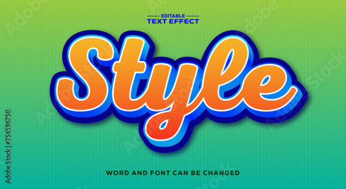 STYLE 3d text effect