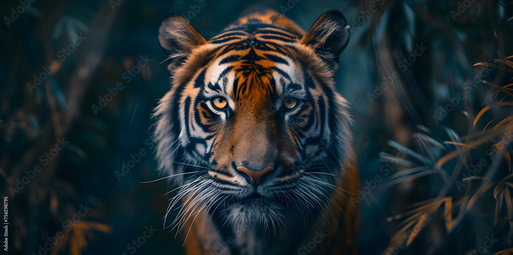 a cinematic and Dramatic portrait image for tiger a cinematic and Dramatic portrait image for tiger