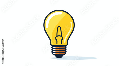 Idea icon vector isolated on white background