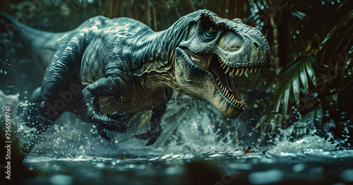 a cinematic and Dramatic portrait image for Dinosauria