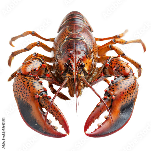 Close Up of a Lobster On a Transparent Background PNG