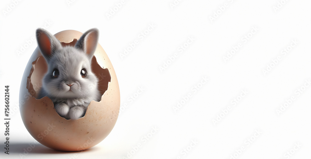 Epic Easter Bunny in Eggshell