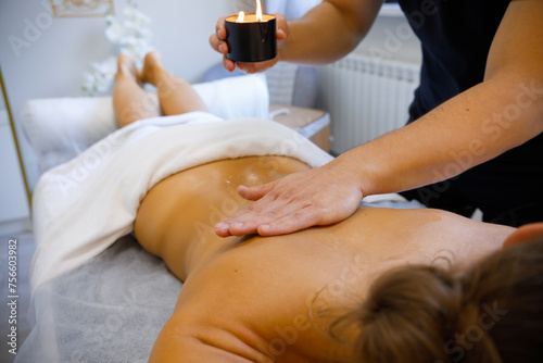Aromatherapy Massage Session with Candle Wax