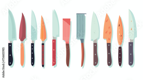 Knives cutlery cooking isolated icon design vector illustration