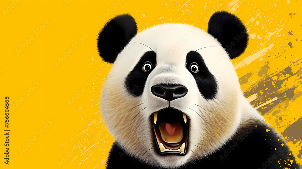 Vibrant panda Vibrant panda
