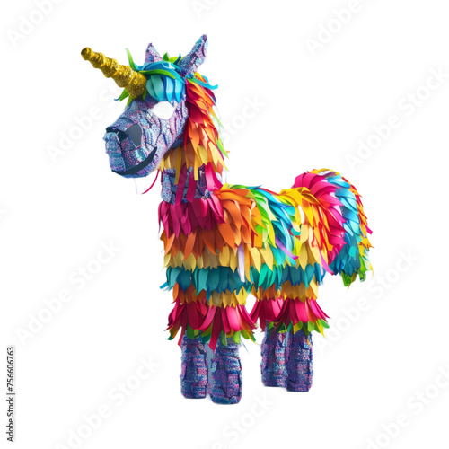 Colorful Paper Llama on Gray Background On a Transparent Background PNG