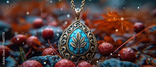 floral pendent