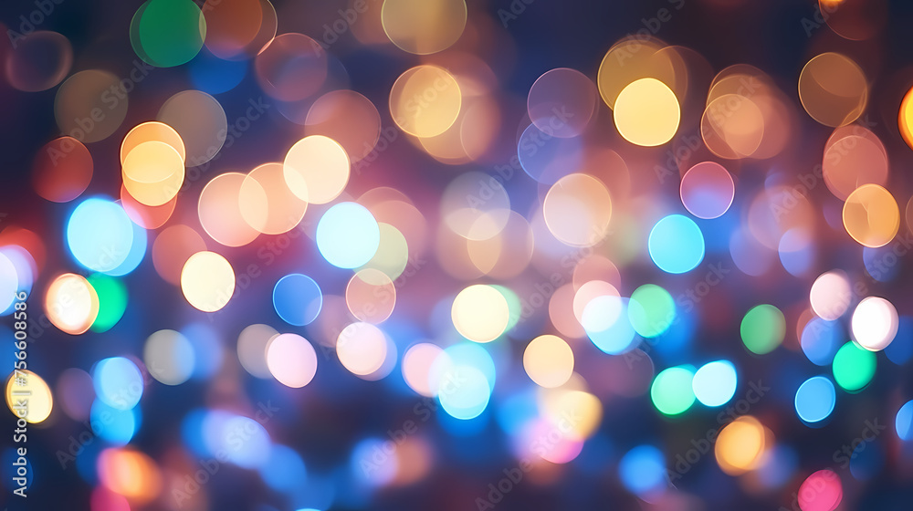 Abstract colorful bokeh lights texture blur