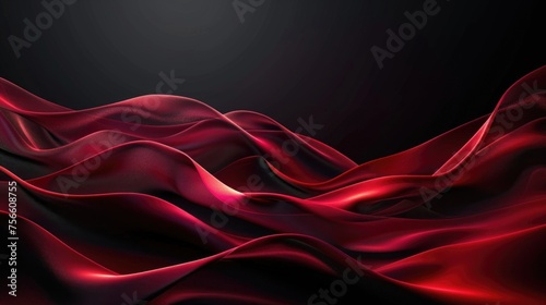 Futuristic Simplicity: Dark Red and Black Abstract Background - Sleek Desktop Wallpaper