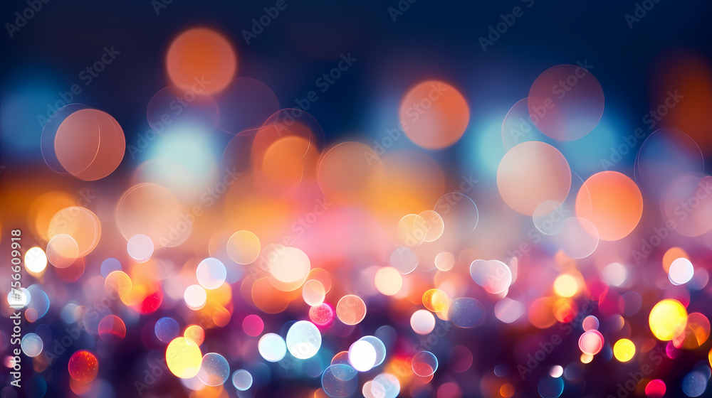 Abstract colorful bokeh lights texture blur