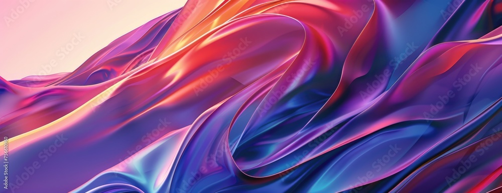 Precision and Fluidity: Hyper-Realistic Gradient Background with Intense Close-Up Details - Abstract Desktop Wallpaper