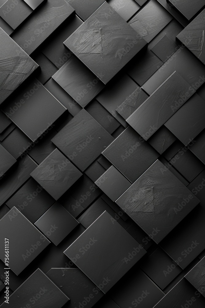 Geometric Precision: Neat Symmetrical Parallelogram Pattern in Monochrome - Modern Abstract Desktop Background Geometric Precision: Neat Symmetrical Parallelogram Pattern in Monochrome - Modern Abstract Desktop Background