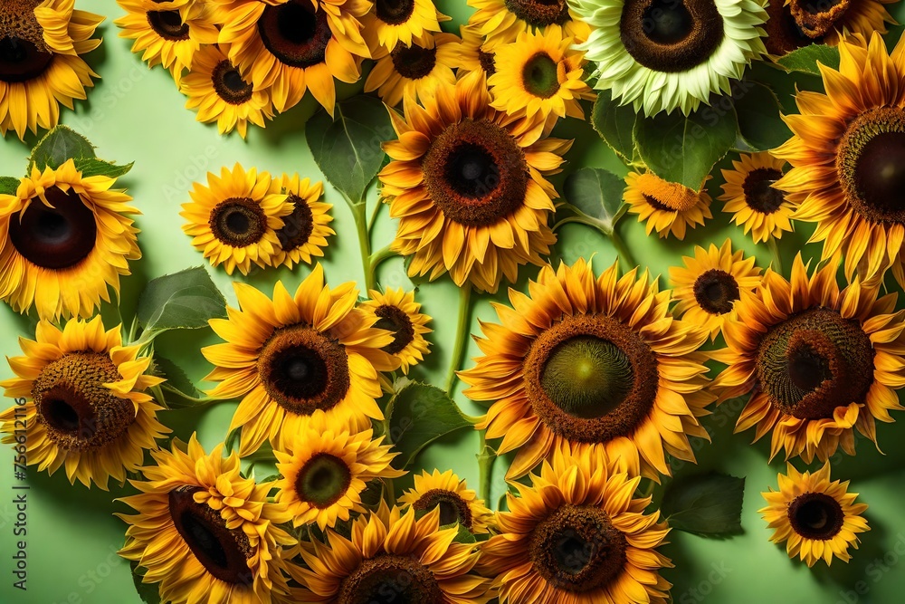 sunflowers in the garden sunflowers in the garden