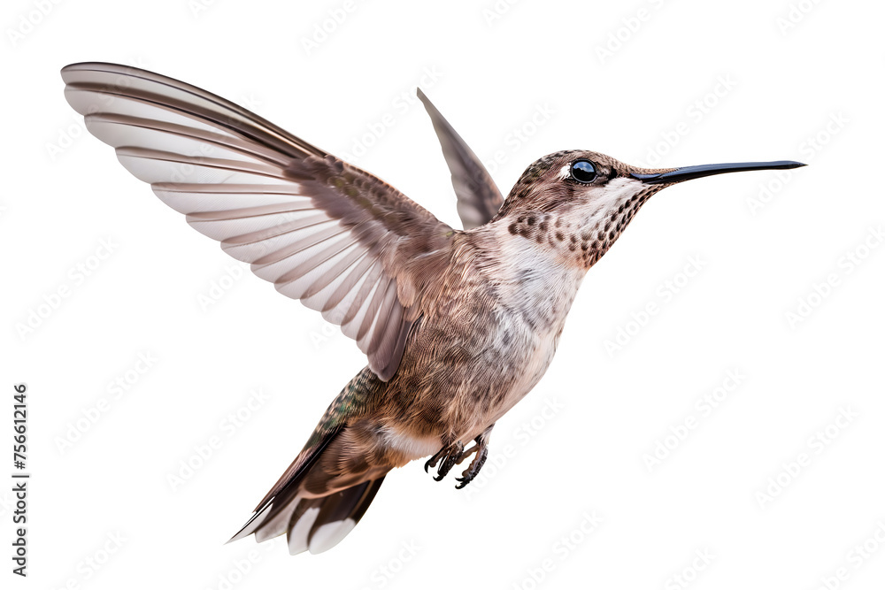 Fototapeta premium Two Hummingbirds in Flight Displaying a Spectacular Aerial Dance