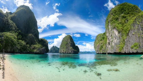 Croon El Nido Palawan Philippines Tropical Paradise Clear Blue Waters and Limestone 