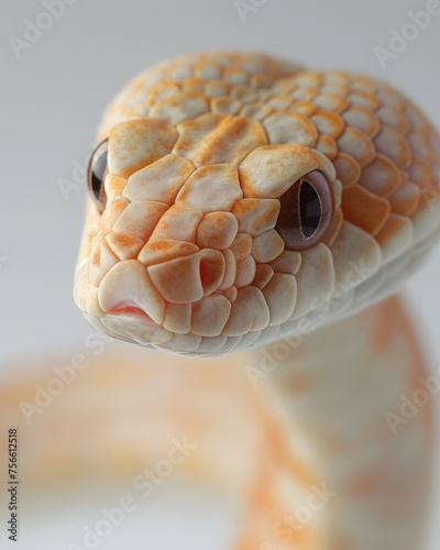 Coiled Royal Python Showcasing Natural Patterns