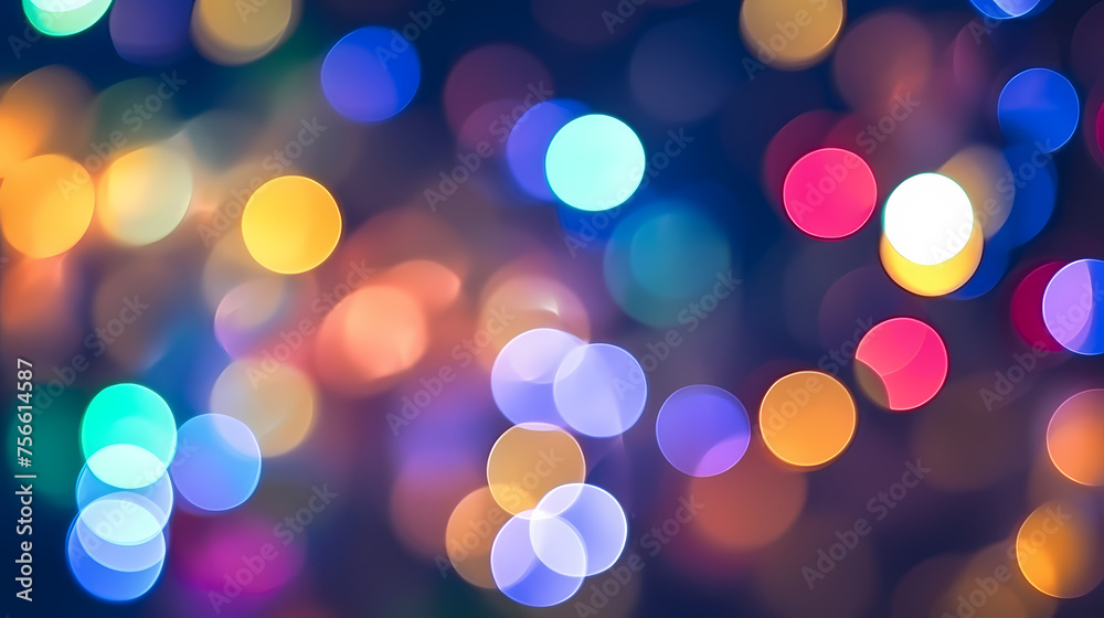 Bokeh lights abstract background