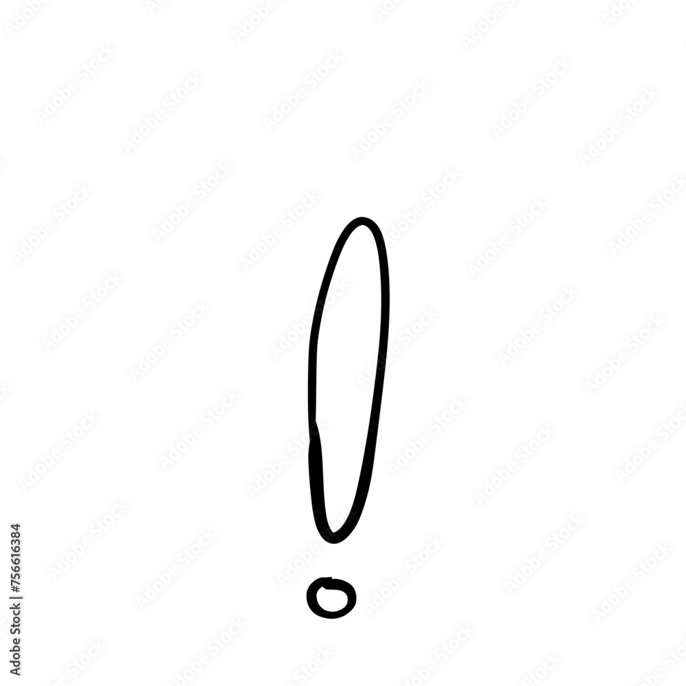 exclamation marks handdrawn doodle style vector exclamation marks handdrawn doodle style vector