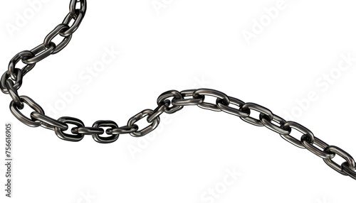 chain isolated on transparent background