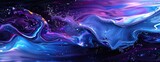 Midnight Spectrum: Dark Abstract with Blue and Purple Hues - Enigmatic Wallpaper