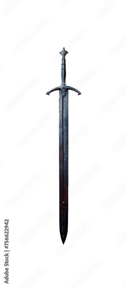 Fantasy Gothic medieval fantasy long sword. With dents, worn, cracked and weathered. Isolated transparent background PNG file. Sharp blade tip. Fantasy long sword. Fantasy Gothic medieval fantasy long sword. With dents, worn, cracked and weathered. Isolated transparent background PNG file. Sharp blade tip. Fantasy long sword.