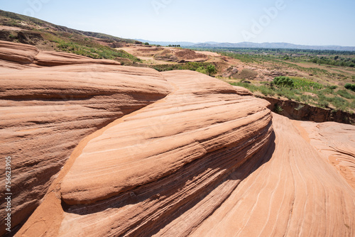 Wave Valley, Jingbian, Yulin, Shaanxi, China photo