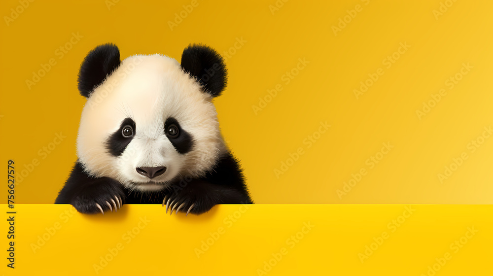 Obraz premium Close-up of panda