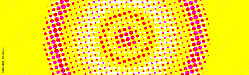 Abstract background banner halftone color vivid pop art wide panoramic Abstract background banner halftone color vivid pop art wide panoramic