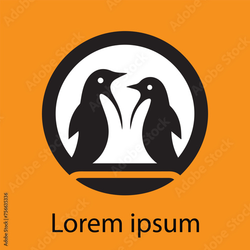 Penguin logo for business and artwork or tattoo