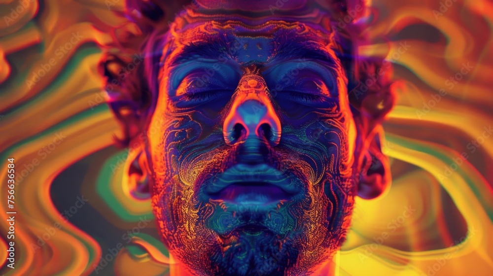 Trip into the Abstract: A Personification of LSD's Psychedelic Journey - Colorful Wallpaper Trip into the Abstract: A Personification of LSD's Psychedelic Journey - Colorful Wallpaper