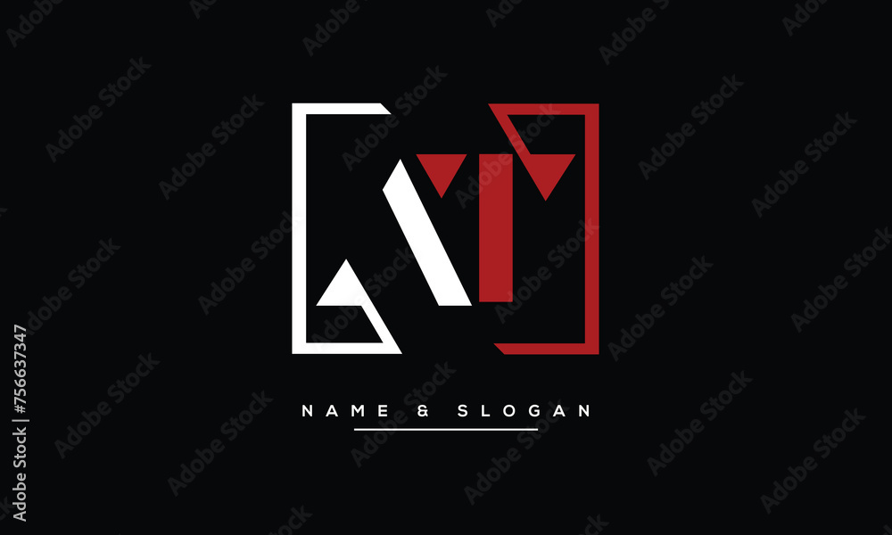 Alphabets AT, TA, Initials Letters Logo Monogram Alphabets AT, TA, Initials Letters Logo Monogram